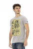 Trussardi Action Gray Cotton Men T-Shirt