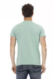 Trussardi Action Green Cotton Men T-Shirt