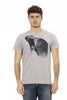 Trussardi Action Gray Cotton Men T-Shirt