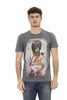 Trussardi Action Gray Cotton Men T-Shirt