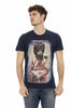 Trussardi Action Blue Cotton Men T-Shirt