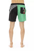 Bikkembergs Green Polyester Men Swim Short