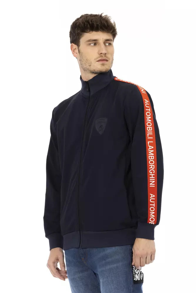 Automobili Lamborghini Blue Cotton Men Sweatshirt