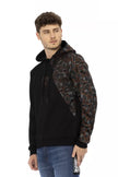 Automobili Lamborghini Black Cotton Men's Sweater with Hood