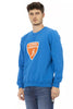 Automobili Lamborghini Blue Cotton Men Sweater