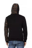 Automobili Lamborghini Black Cotton Men's Sweater with Hood