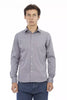 Baldinini Trend Gray Cotton Men Shirt