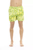 Just Cavalli Green Polyester Men's Swim Short