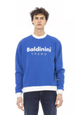 Baldinini Trend Blue Cotton Men's Sweater