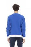 Baldinini Trend Blue Cotton Men's Sweater