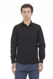 Baldinini Trend Black Cotton Men Shirt