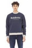 Baldinini Trend Blue Cotton Men's Sweater