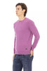 Baldinini Trend Purple Wool Men Sweater