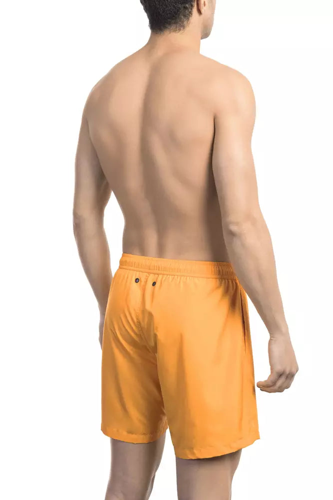 Bikkembergs Orange Polyester Men's Swim Short
