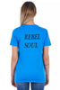 Frankie Morello Light Blue Cotton Women Top