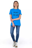 Frankie Morello Light Blue Cotton Women Top