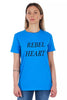Frankie Morello Light Blue Cotton Women Top