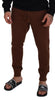 Dolce & Gabbana Elegant Brown Cashmere Jogger Pants