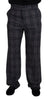 Dolce & Gabbana Elegant Gray Checkered Alpaca Blend Pants
