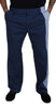 Dolce & Gabbana Elegant Blue Cotton Blend Pants for Men