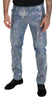 Dolce & Gabbana Exquisite Color Splash Denim Pants