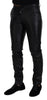 Dolce & Gabbana Elegant Black Agnello Trousers for Men
