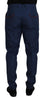 Dolce & Gabbana Elegant Blue Cotton Silk Pants