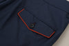 Dolce & Gabbana Elegant Blue Cotton Silk Pants