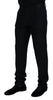 Dolce & Gabbana Elegant Black Virgin Wool Blend Trousers