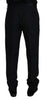 Dolce & Gabbana Elegant Black Virgin Wool Blend Trousers