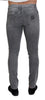 Dolce & Gabbana Chic Grey Washed Denim Pants