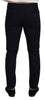 Dolce & Gabbana Elegant Black Silk Blend Denim Pants