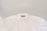 Dolce & Gabbana Elegance Reimagined White Cotton Dress Shirt