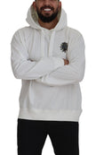 Dolce & Gabbana Stunning White Hooded Sweater