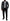 Dolce & Gabbana Elegant Gray Wool Blazer with Blue Rose Embroidery