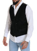 Dolce & Gabbana Elegant Black Double Breasted Dress Vest