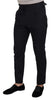 Dolce & Gabbana Elegant Black Striped Wool Blend Trousers