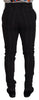 Dolce & Gabbana Elegant Black Striped Chino Pants