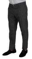 Dolce & Gabbana Sleek Silver Martini Slim Fit Three-Piece Suit