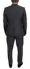 Dolce & Gabbana Sleek Silver Martini Slim Fit Three-Piece Suit