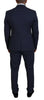 Dolce & Gabbana Elegant Blue Martini Men's Slim Fit Suit