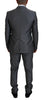 Dolce & Gabbana Elegant Gray Silver Sicilia Suit Ensemble