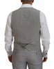 Dolce & Gabbana Elegant Silver Slim Fit Three-Piece Suit