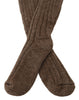 Dolce & Gabbana Chic Brown Wool Blend Over-Calf Socks