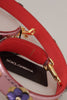 Dolce & Gabbana Elegant Metallic Pink Leather Shoulder Strap