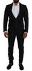 Dolce & Gabbana Elegant Black Martini Suit for the Modern Man