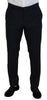 Dolce & Gabbana Elegant Blue Martini Wool-Silk Blend Suit