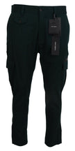 Dolce & Gabbana Elegant Green Slim Fit Cargo Jeans