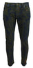Dolce & Gabbana Chic Slim-Fit Denim Jeans in Green Wash