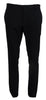 Dolce & Gabbana Elegant Slim Fit Dress Pants in Blue